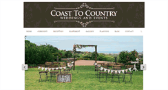 Desktop Screenshot of coasttocountryweddingsandevents.com.au